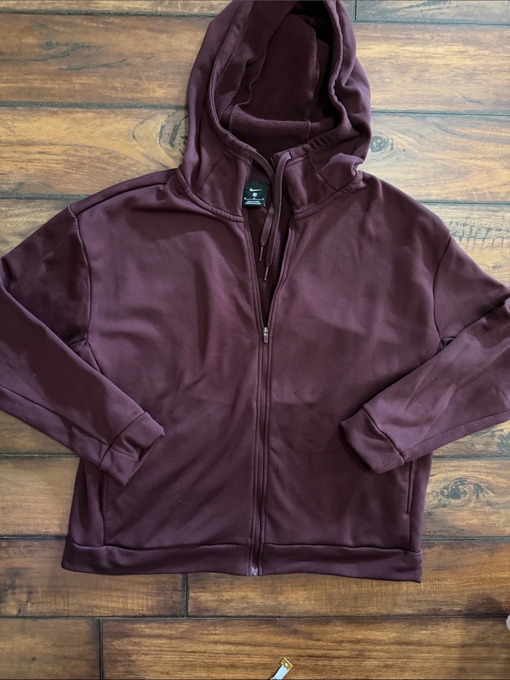 Nike Maroon Zip-Up Hoodie-Like New